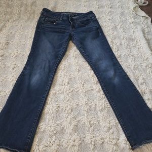 American Eagle Dark Wash Kick Boot jeans. Size 4S